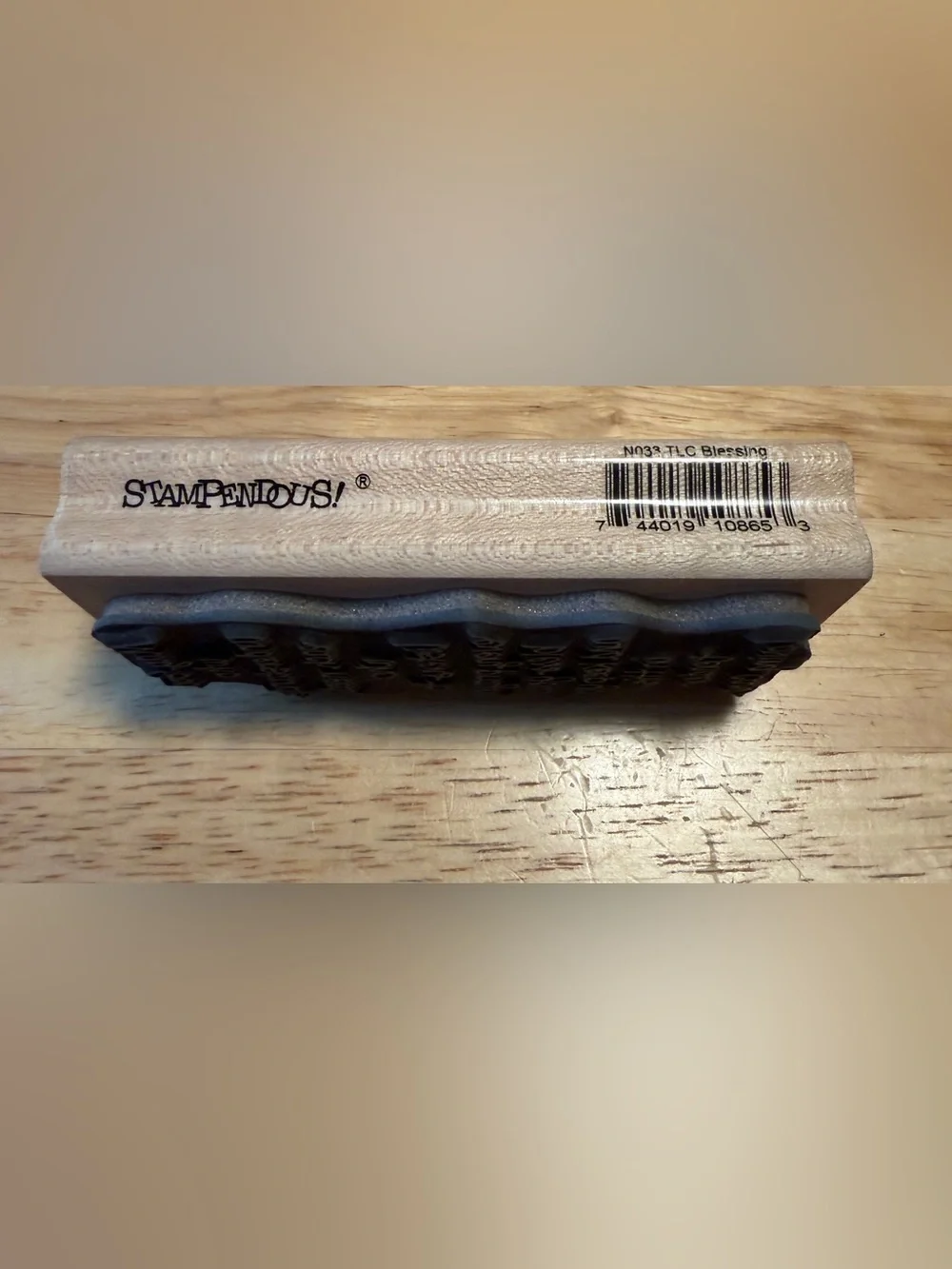 Stampedous! TLC Blessings Rubber Stamper Wood Mounted